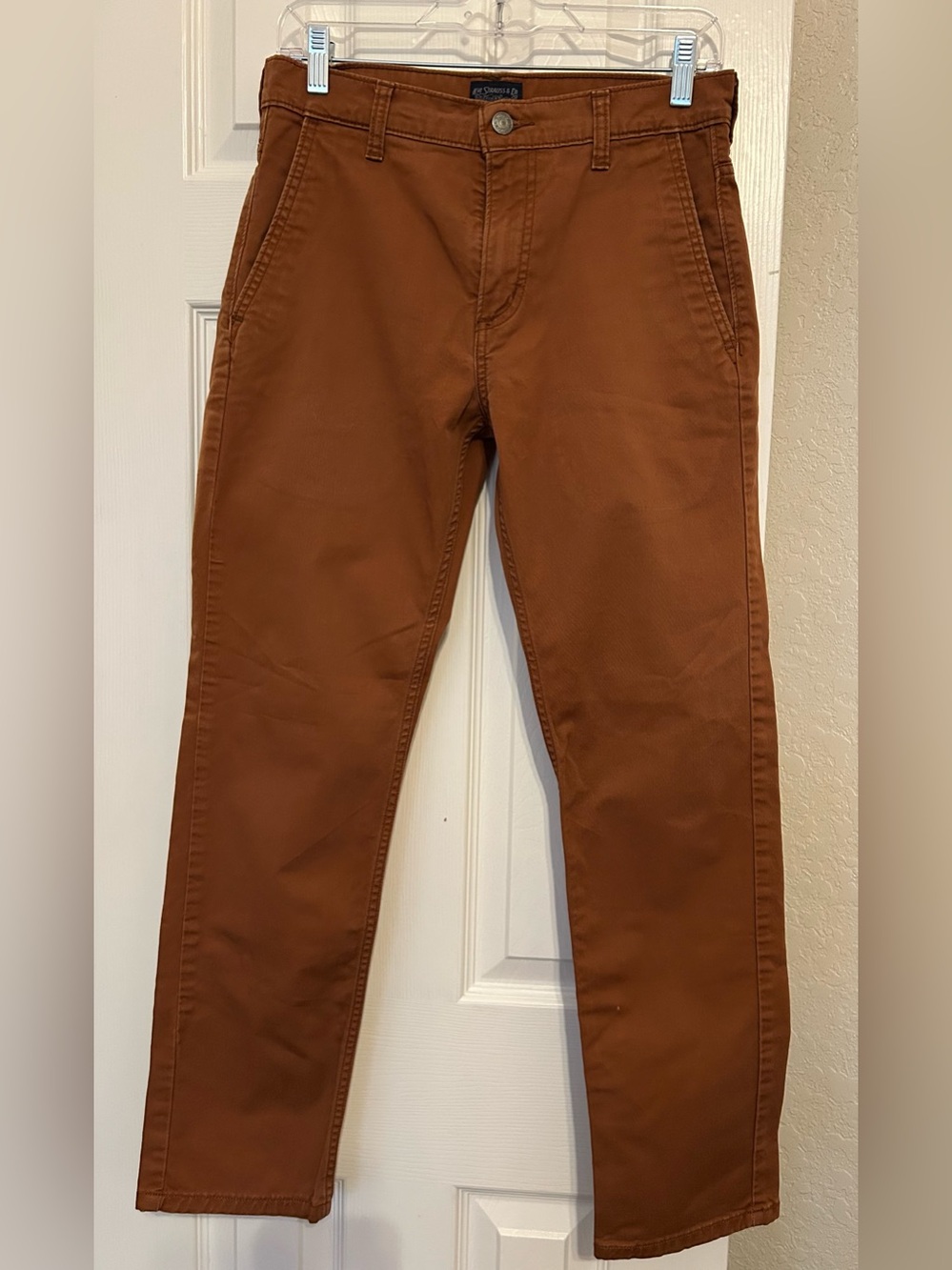 Levi's Men's Chino Pants in Rust/Brown 29/30